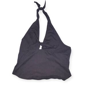Y2k Vintage halter bow knot crop top